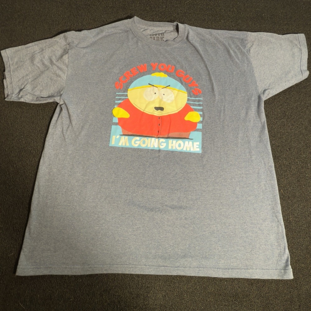 South Park Branded Retro Graphic "Screw You Guys, I'm Going Home" Men's Size XXL